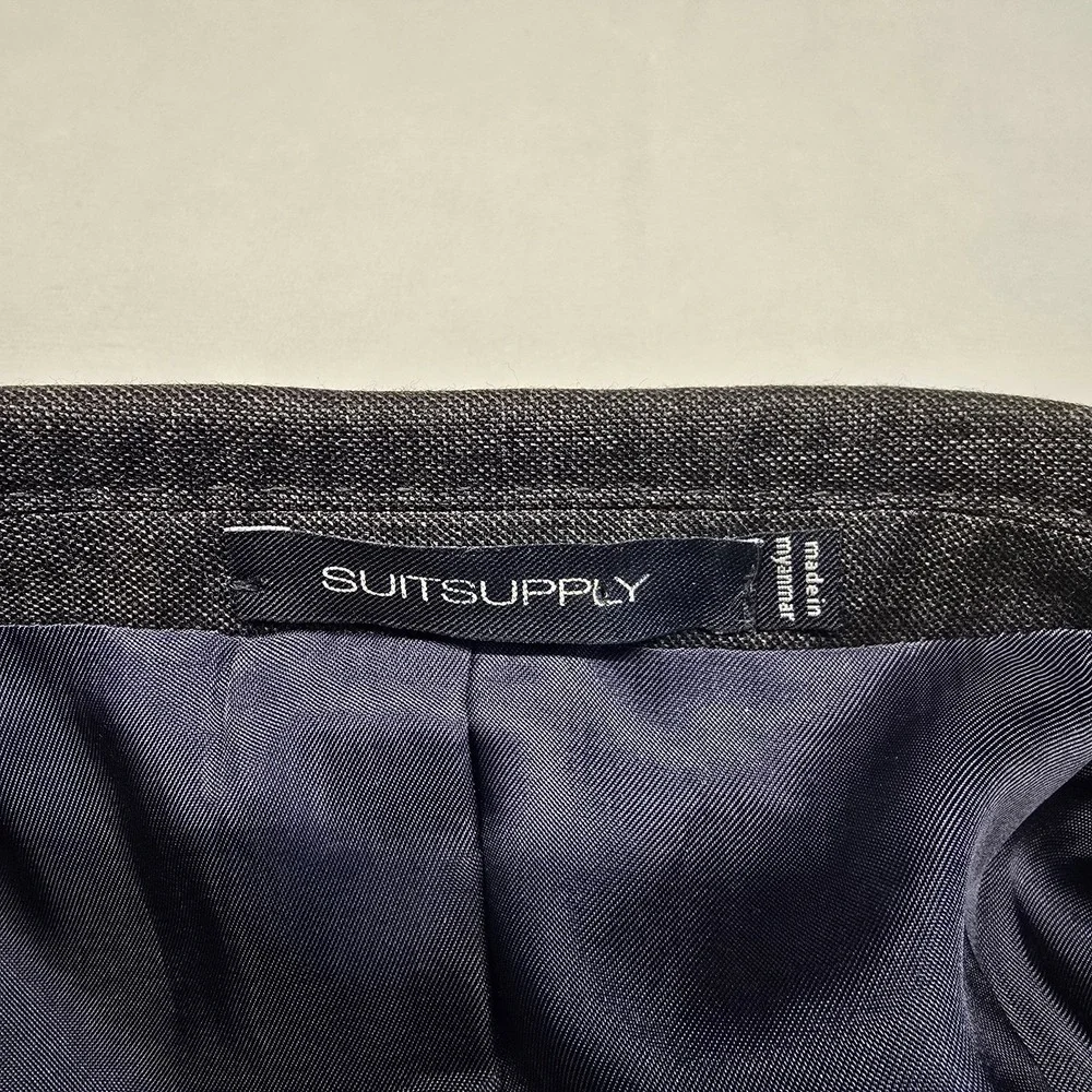 suitsupply vitale barberis canonico blazer Men Size 38r‎ Grey Super 110s